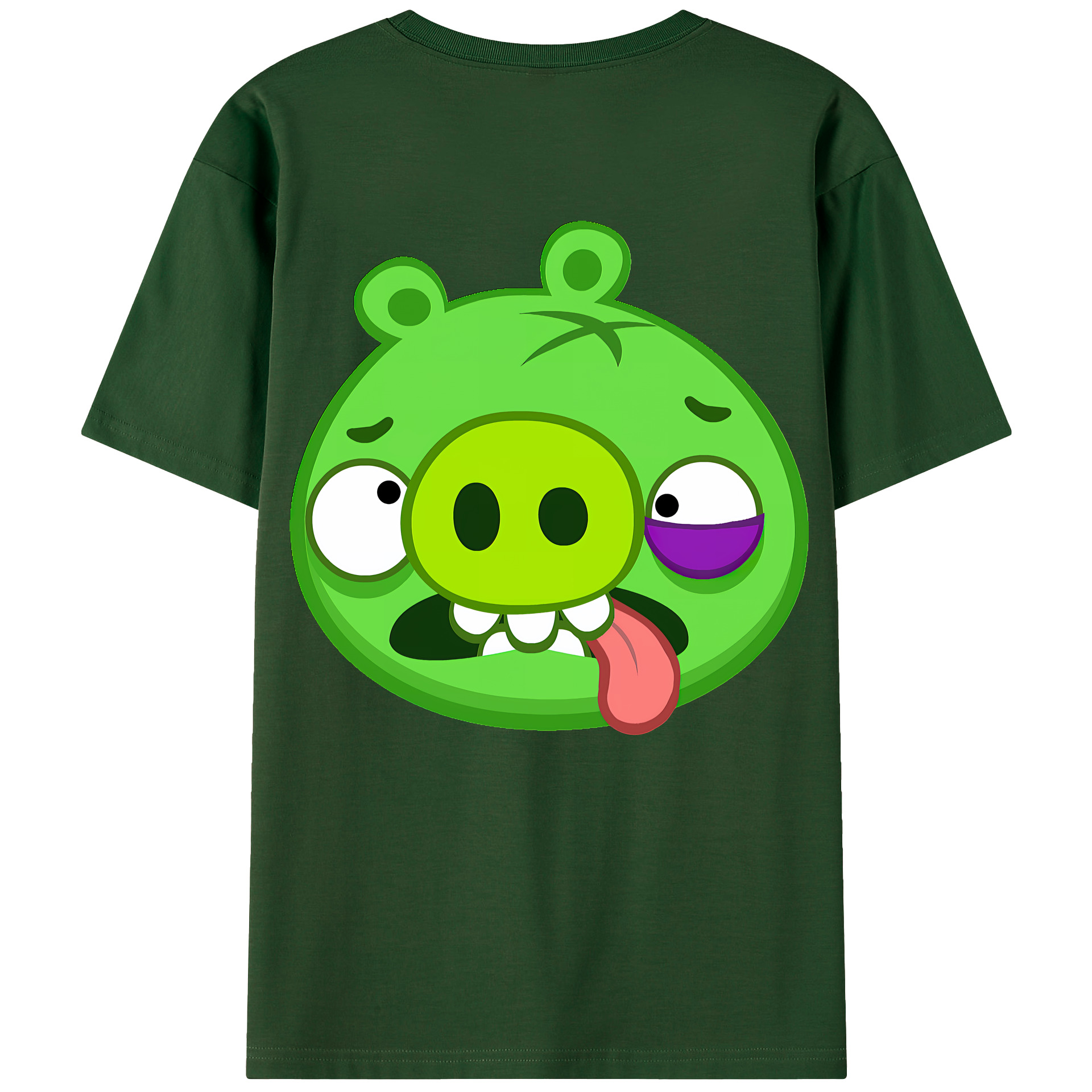 （画像用） Angry Birds アングリーバード 綿100％半袖Tシャツ（背面プリント）